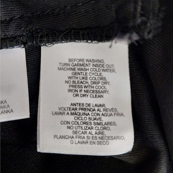 NWOT! ANNE KLEIN! GOLD LOGO WAIST BLACK DRAPEY STRETCH ONESIE, JUMPSUIT! SZ 10 - Picture 10 of 12